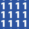 Numéros autocollants <br> de 1 au 45 <br> Chiffre blanc sur fond couleur – Image 2