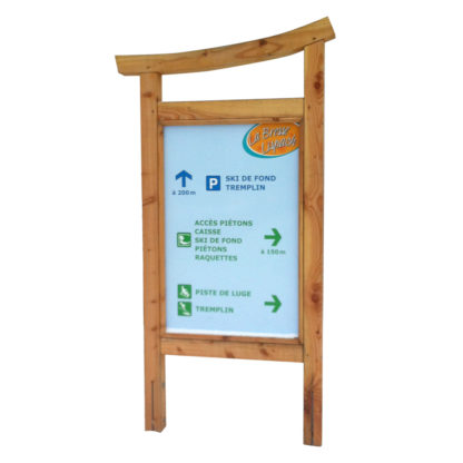 Mobilier bois - Support courbe sans toit