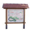 Mobilier bois avec toiture - Tuile plate