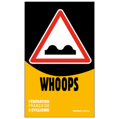 Balise STADE VTT XCO<br>Alu composite 3 mm<br>9 x 15 cm<br>WHOOPS