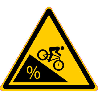 Panneau VTT<br> Descente Forte Pente<br> Alu-composite <br>15 x 15 cm