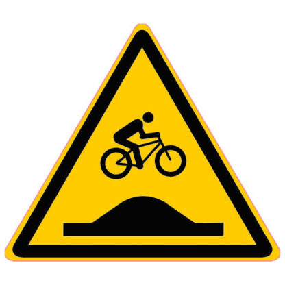 Panneau VTT<br>Descente Bosse pour VTT<br> Alu-composite <br>20 x 20 cm